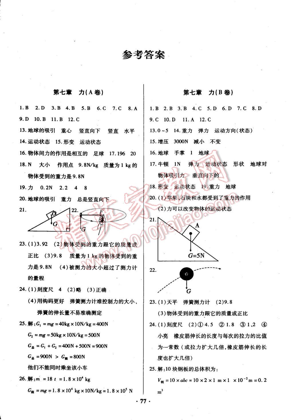 2015年優(yōu)化奪標(biāo)單元測(cè)試卷八年級(jí)物理下冊(cè)教科版 第1頁(yè)