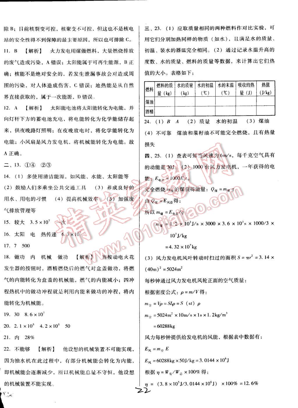 中考5輪全程考評(píng)一卷通物理人教版 第23頁(yè)