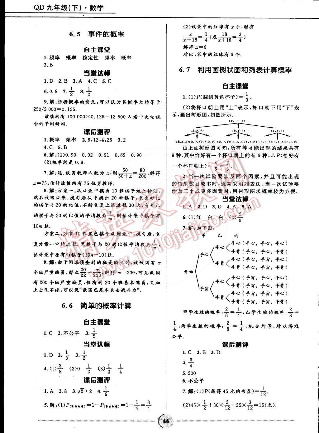 2015年奪冠百分百初中精講精練九年級數(shù)學下冊青島版 第14頁