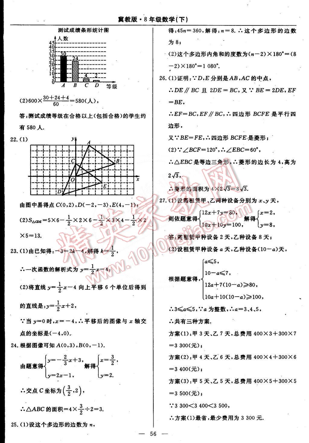 2015年教材精析精練高效通八年級(jí)數(shù)學(xué)下冊(cè)冀教版 第35頁(yè)