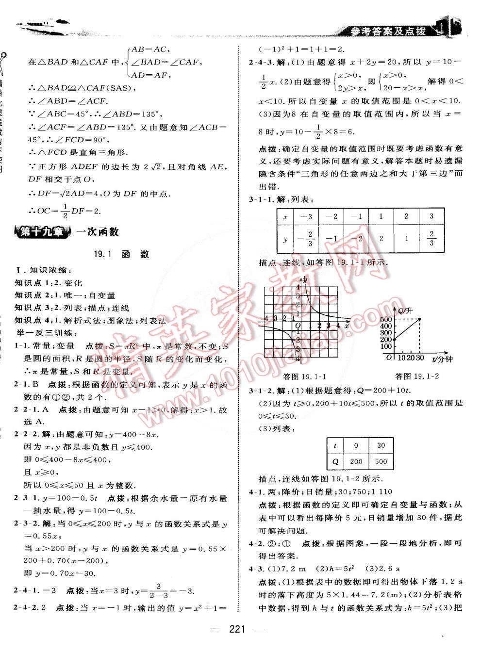 2015年特高級教師點撥八年級數(shù)學(xué)下冊人教版 第40頁