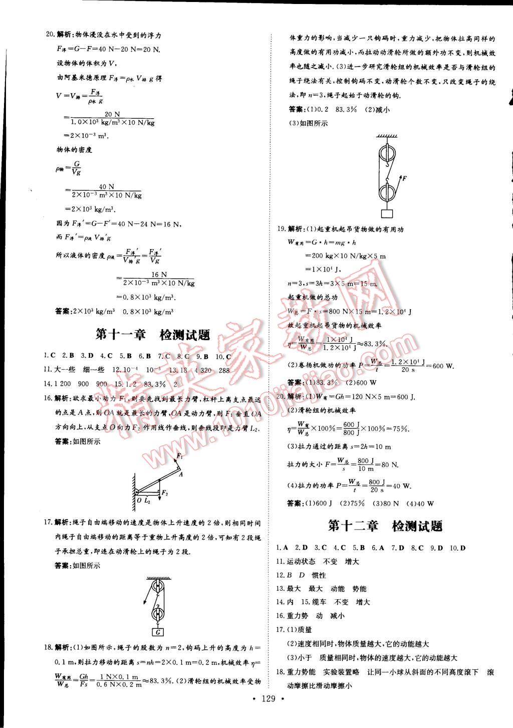 2015年初中同步學(xué)習(xí)導(dǎo)與練導(dǎo)學(xué)探究案八年級物理下冊教科版 第15頁