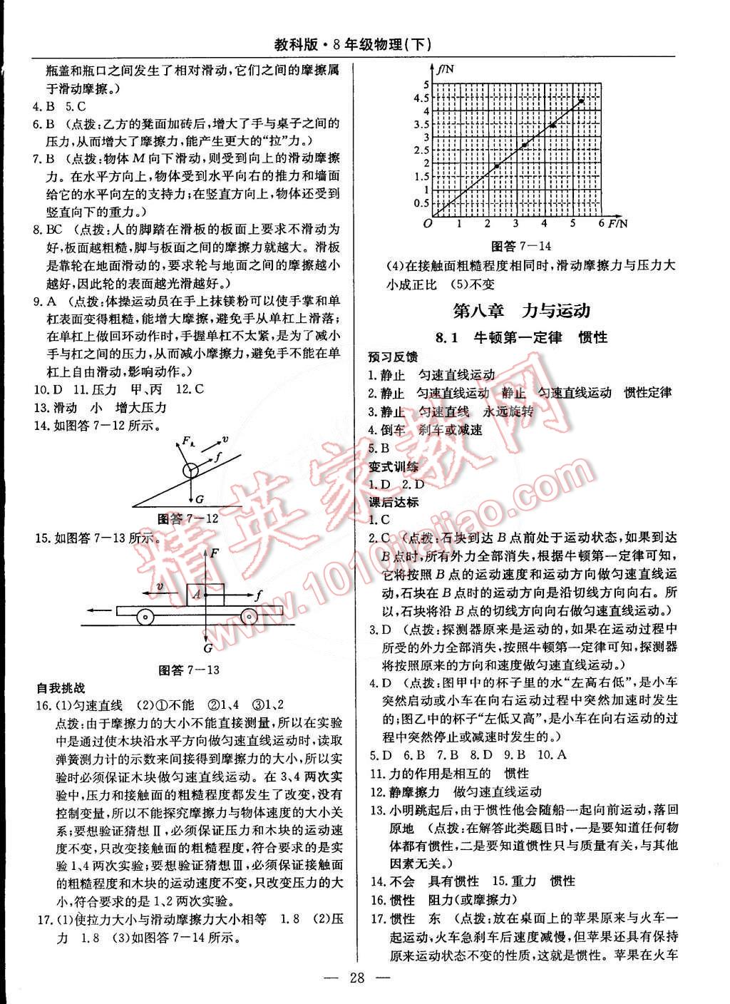 2015年教材精析精練高效通八年級物理下冊教科版 第6頁