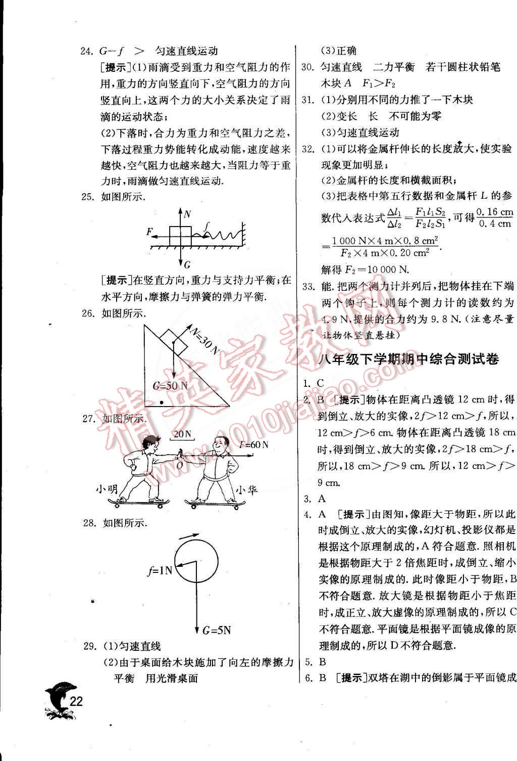 2015年實(shí)驗(yàn)班提優(yōu)訓(xùn)練八年級物理下冊北師大版 第23頁