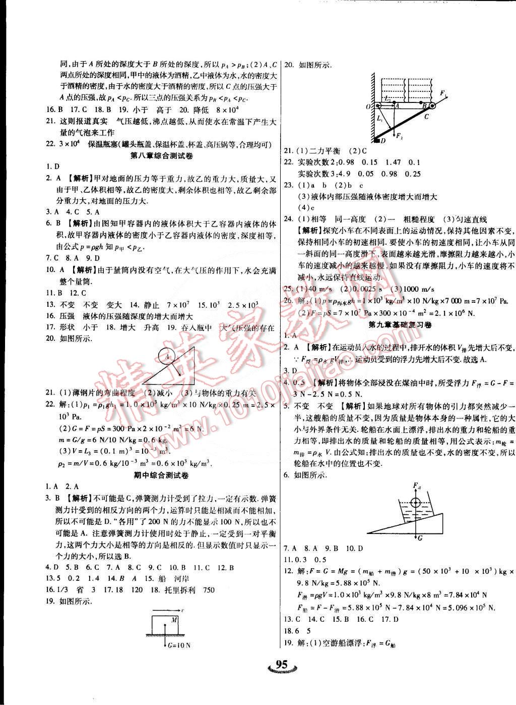 2015年暢響雙優(yōu)卷八年級(jí)物理下冊(cè)滬粵版 第3頁(yè)