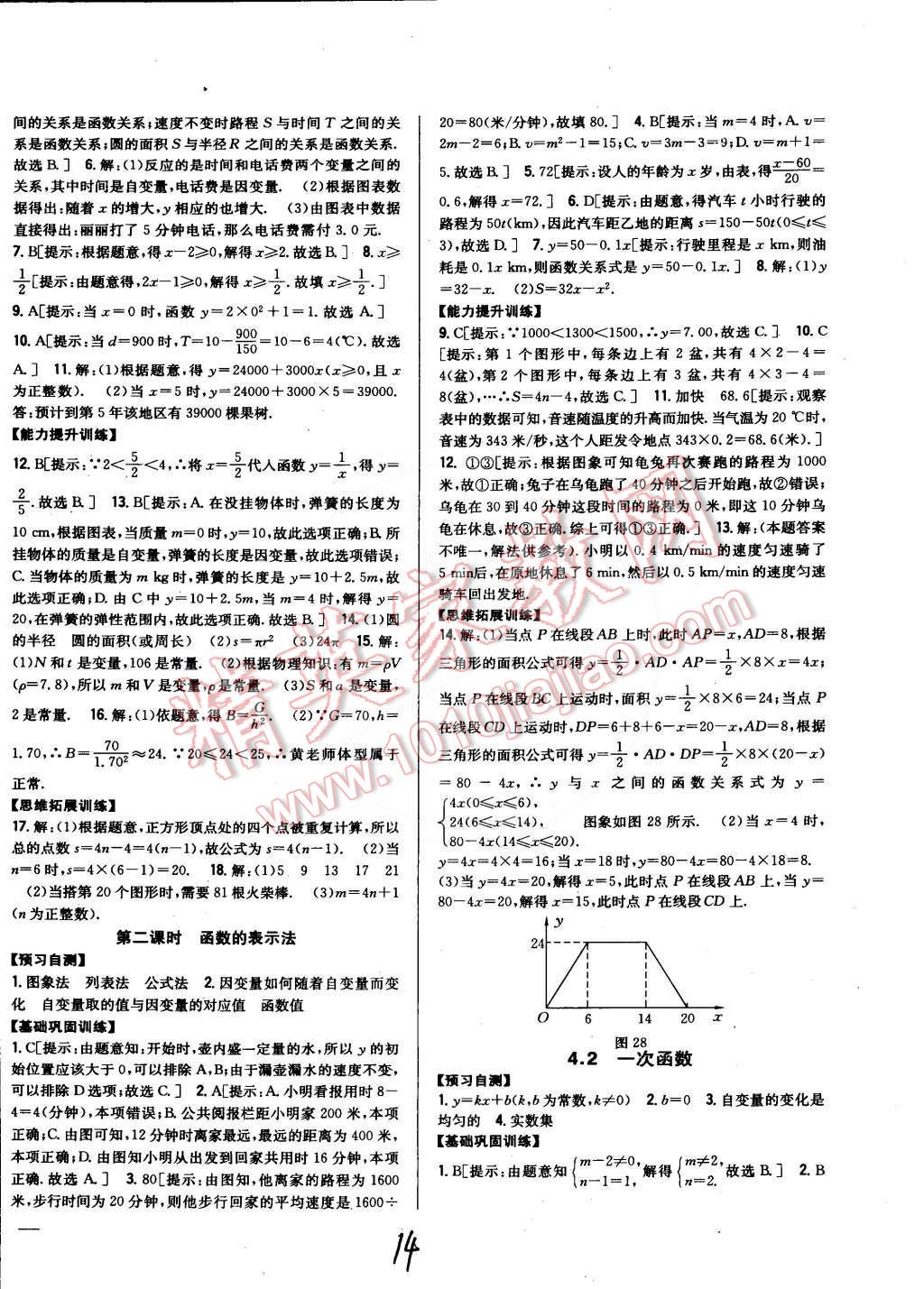 2015年全科王同步課時練習(xí)八年級數(shù)學(xué)下冊湘教版 第14頁