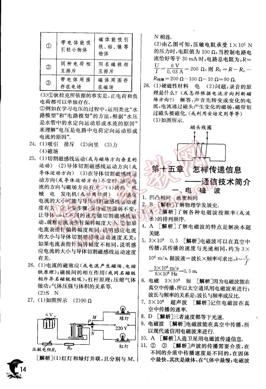 2015年实验班提优训练九年级物理下册北师大版 第14页