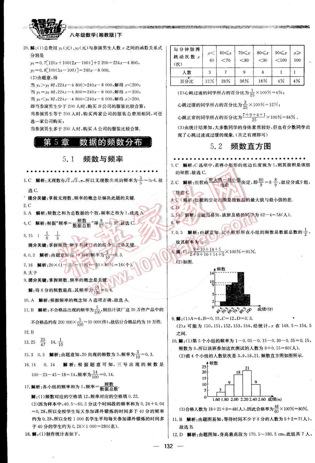 2016年提分教練八年級(jí)數(shù)學(xué)下冊(cè)湘教版 第30頁