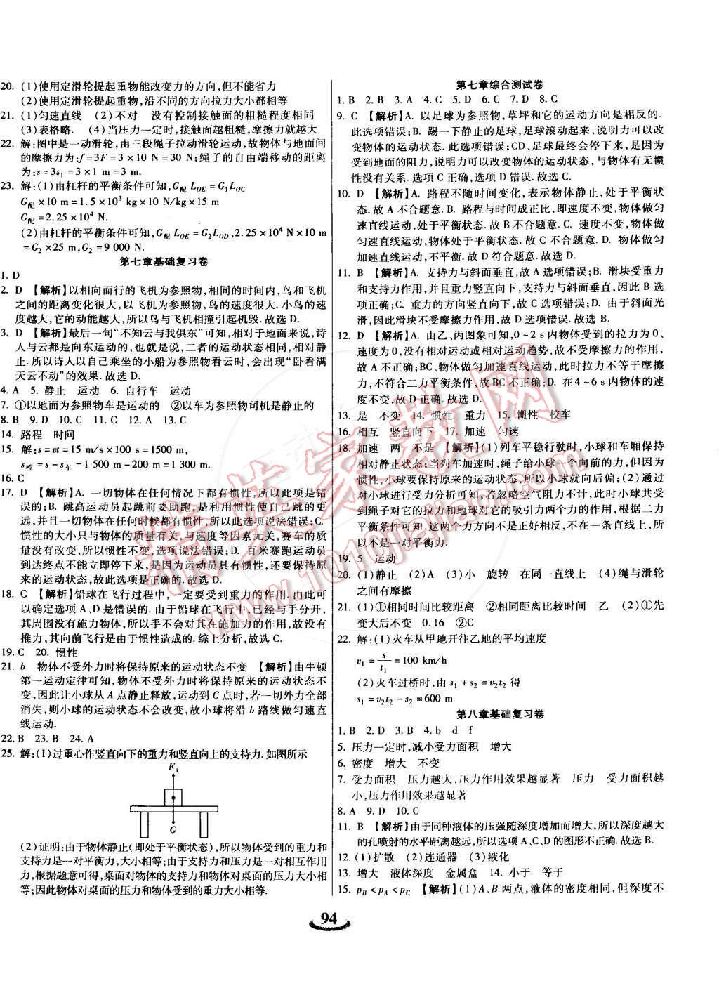 2015年暢響雙優(yōu)卷八年級(jí)物理下冊(cè)滬粵版 第2頁(yè)