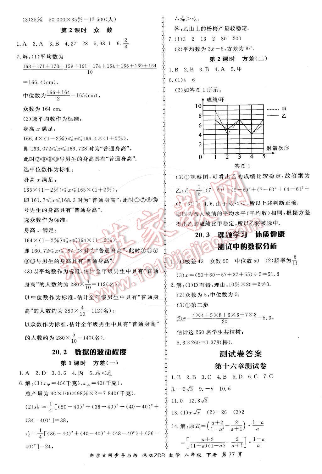 2015年新學案同步導與練八年級數(shù)學下冊人教版 第19頁