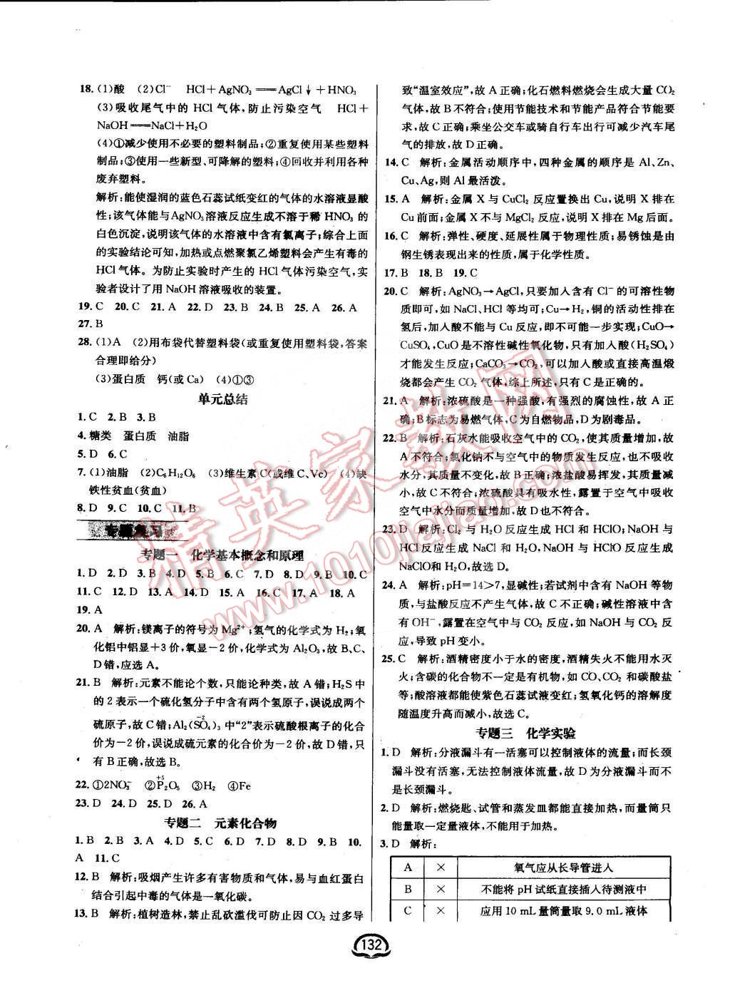 2016年鐘書金牌新教材全練九年級(jí)化學(xué)下冊(cè)人教版 第10頁