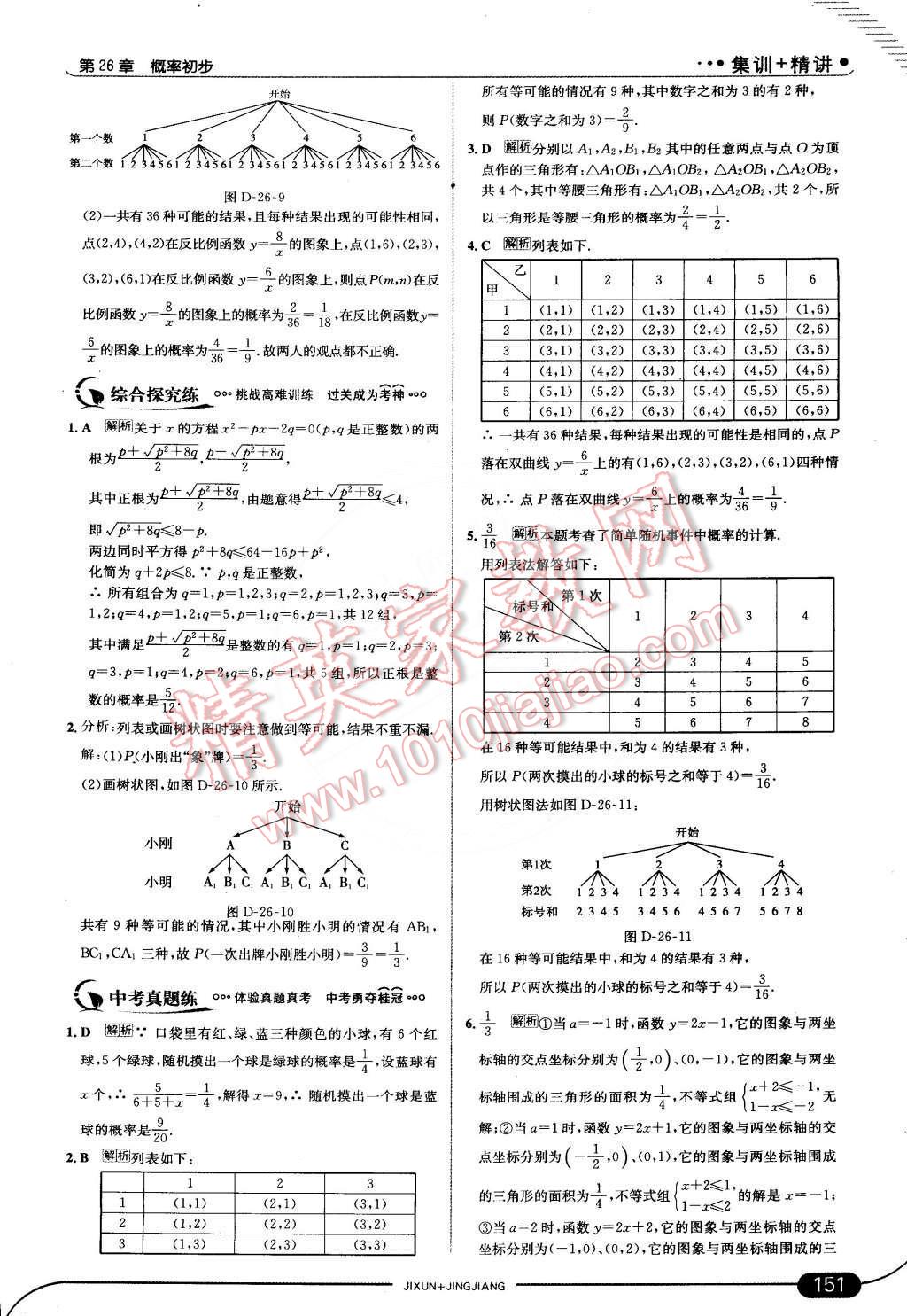 2015年走向中考考場(chǎng)九年級(jí)數(shù)學(xué)下冊(cè)滬科版 第33頁