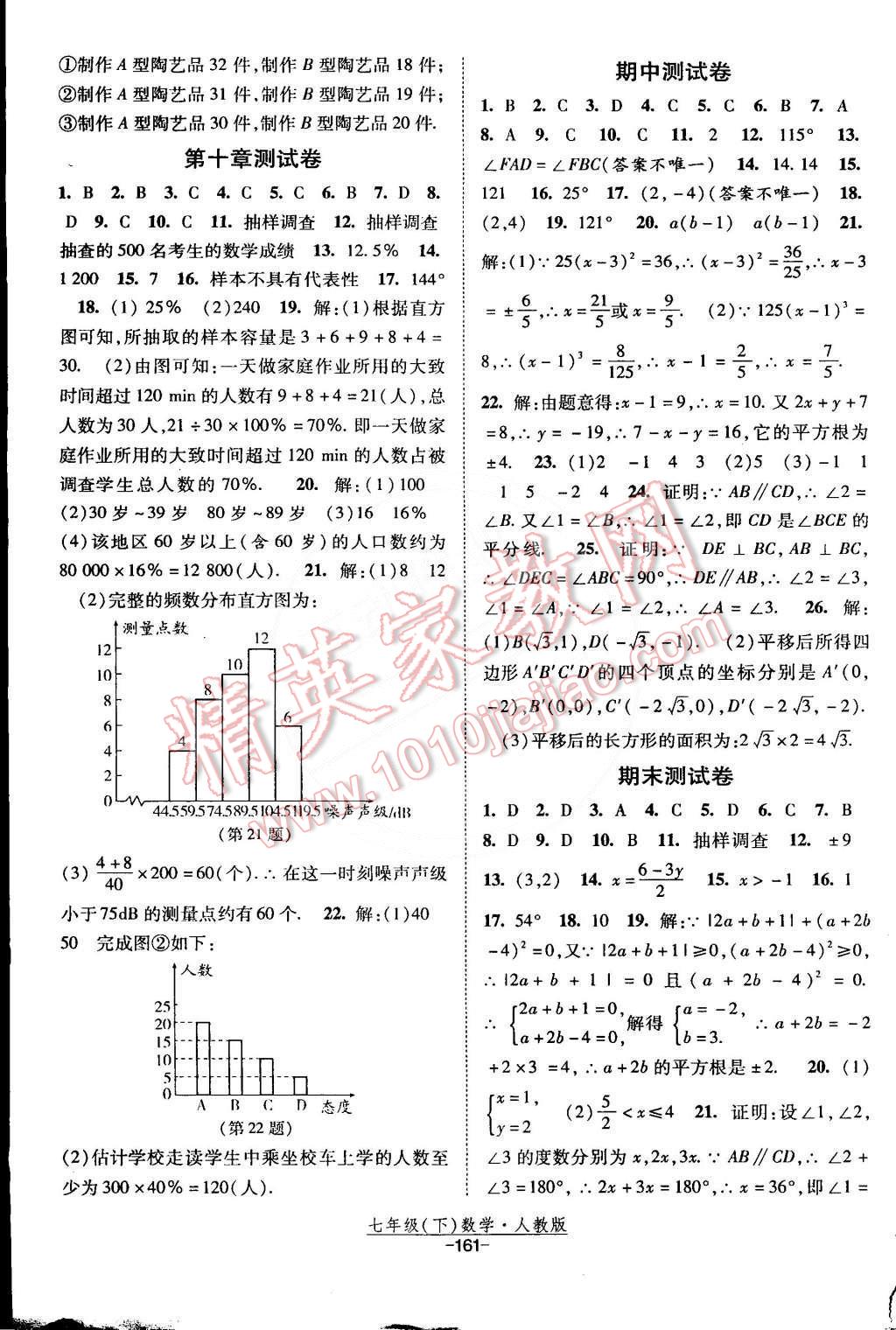 2015年经纶学典课时作业七年级数学下册人教版 第31页