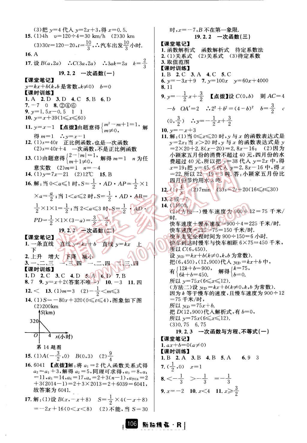 2015年励耘书业励耘新同步八年级数学下册人教版 第9页