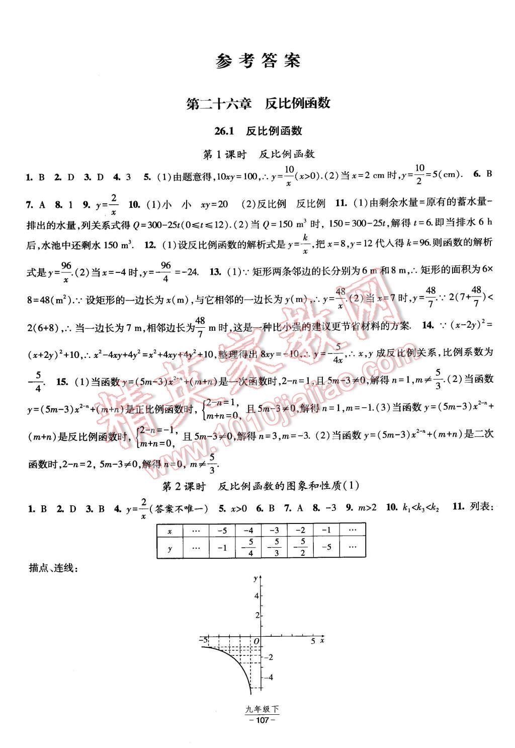 2015年经纶学典课时作业九年级数学下册人教版 第1页