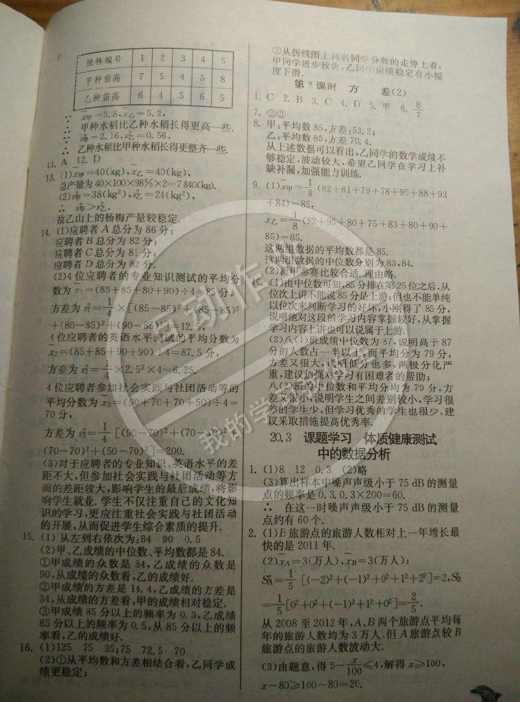 2015年實驗班提優(yōu)訓(xùn)練八年級數(shù)學(xué)下冊人教版 第94頁