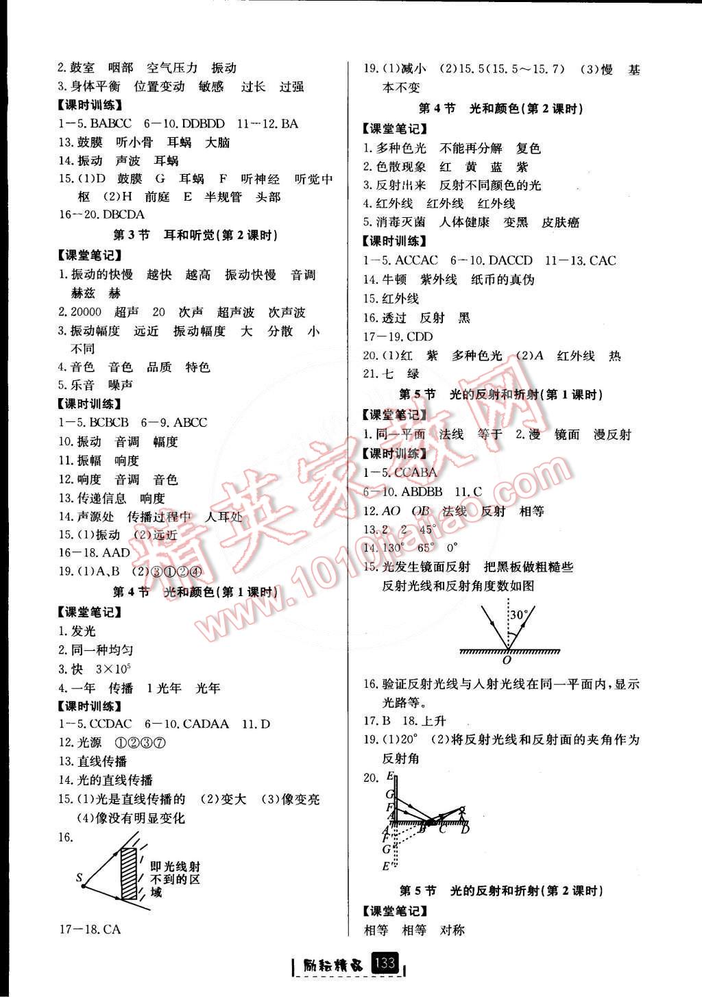 2015年励耘书业励耘新同步七年级科学下册 第4页