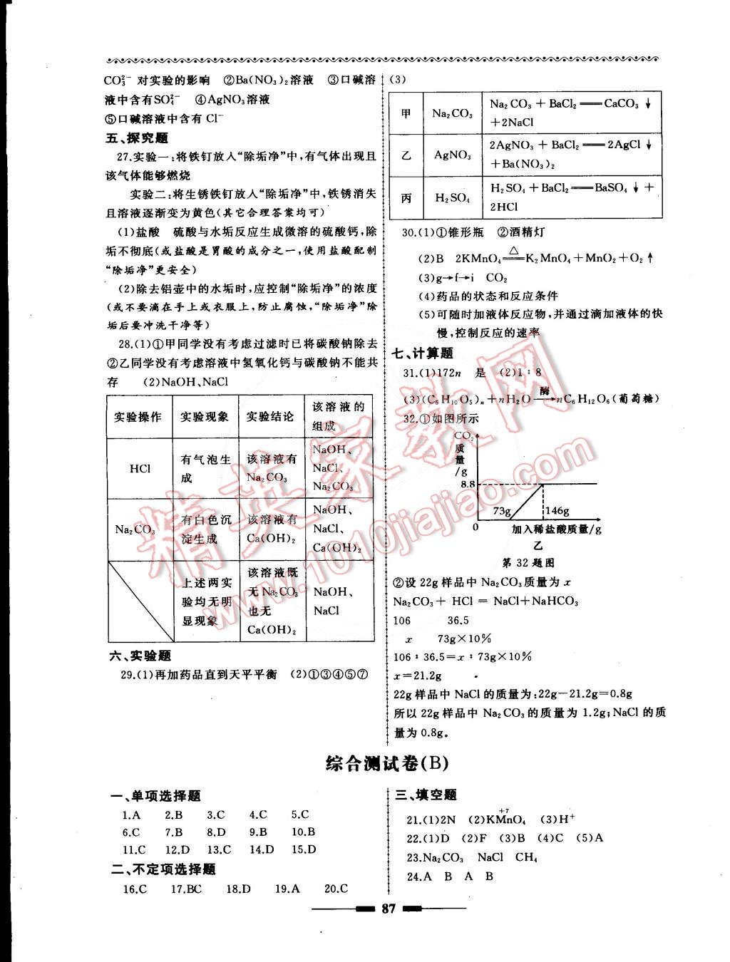 2015年為了燦爛的明天同步輔導(dǎo)與能力訓(xùn)練九年級化學(xué)下冊滬教版 第7頁