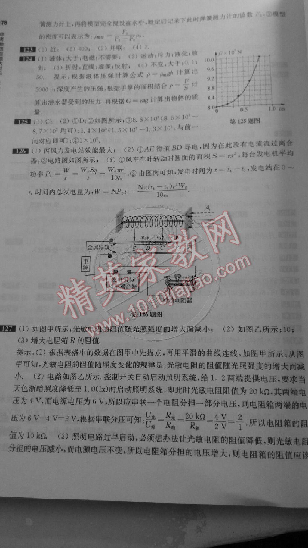 2015年百题大过关中考物理提高百题 第10页