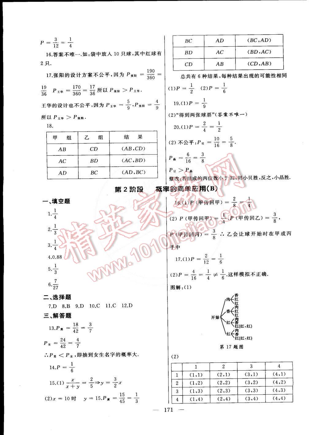 2015年為了燦爛的明天同步輔導(dǎo)與能力訓(xùn)練九年級數(shù)學(xué)下冊蘇科版 第23頁