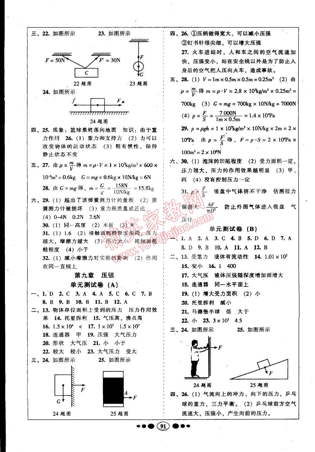 2015年名校名題好幫手全程測(cè)控八年級(jí)物理下冊(cè)人教版 第3頁(yè)