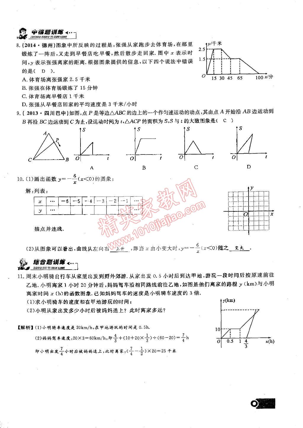 2015年思維新觀察課時精練八年級數(shù)學下冊人教版 第75頁