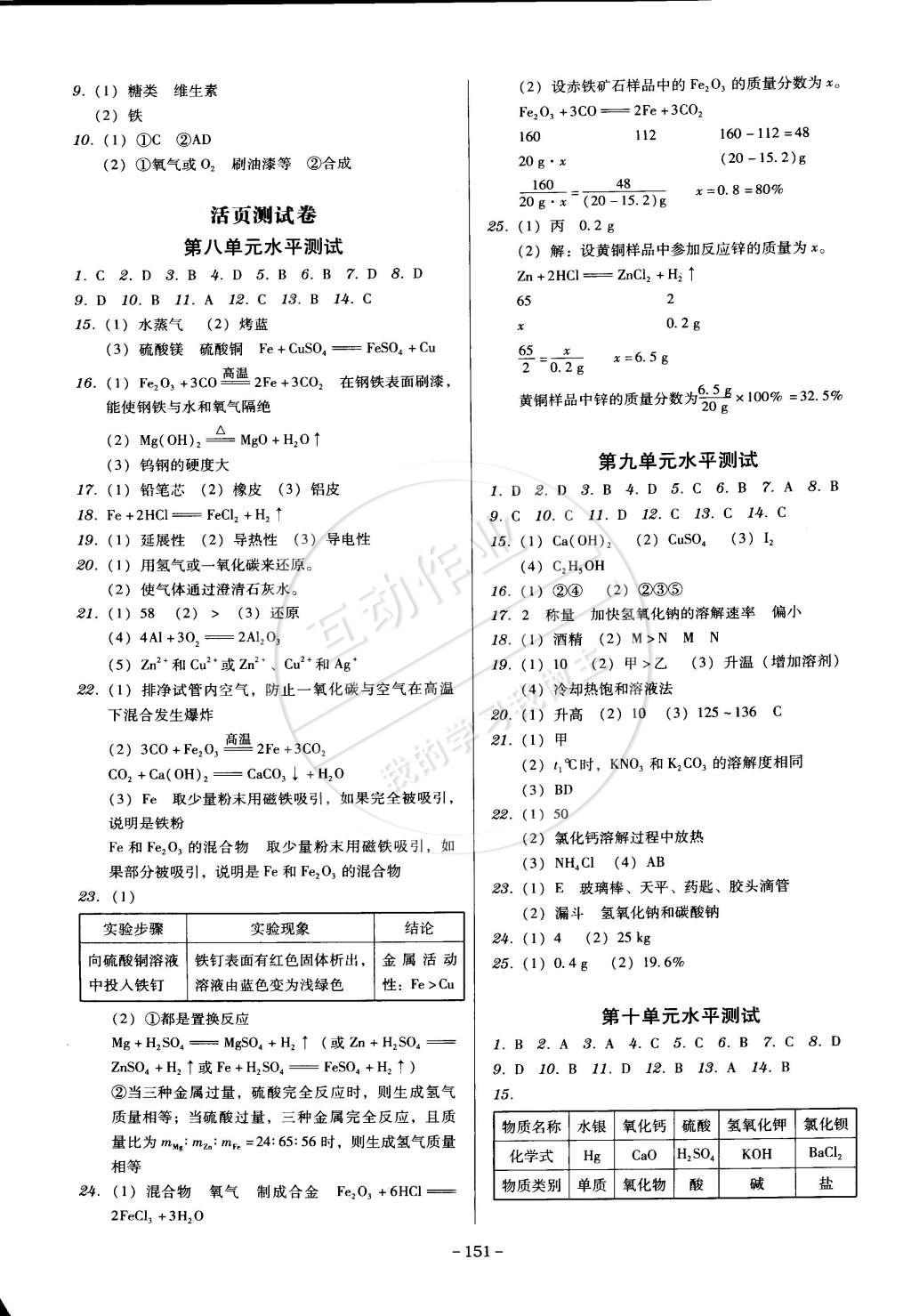 2015年百年學(xué)典廣東學(xué)導(dǎo)練九年級化學(xué)下冊人教版 第9頁