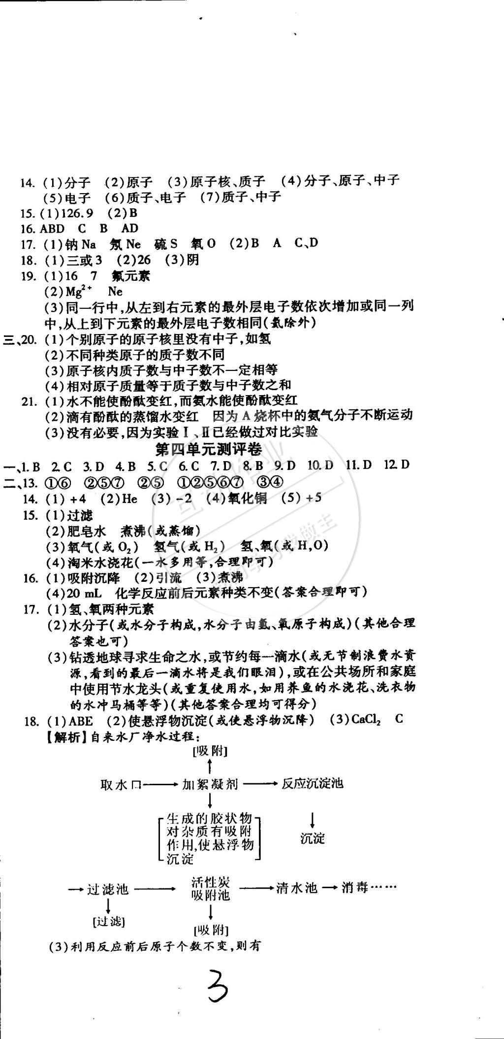 2014年全程考評(píng)一卷通九年級(jí)化學(xué)全一冊(cè)人教版 第3頁