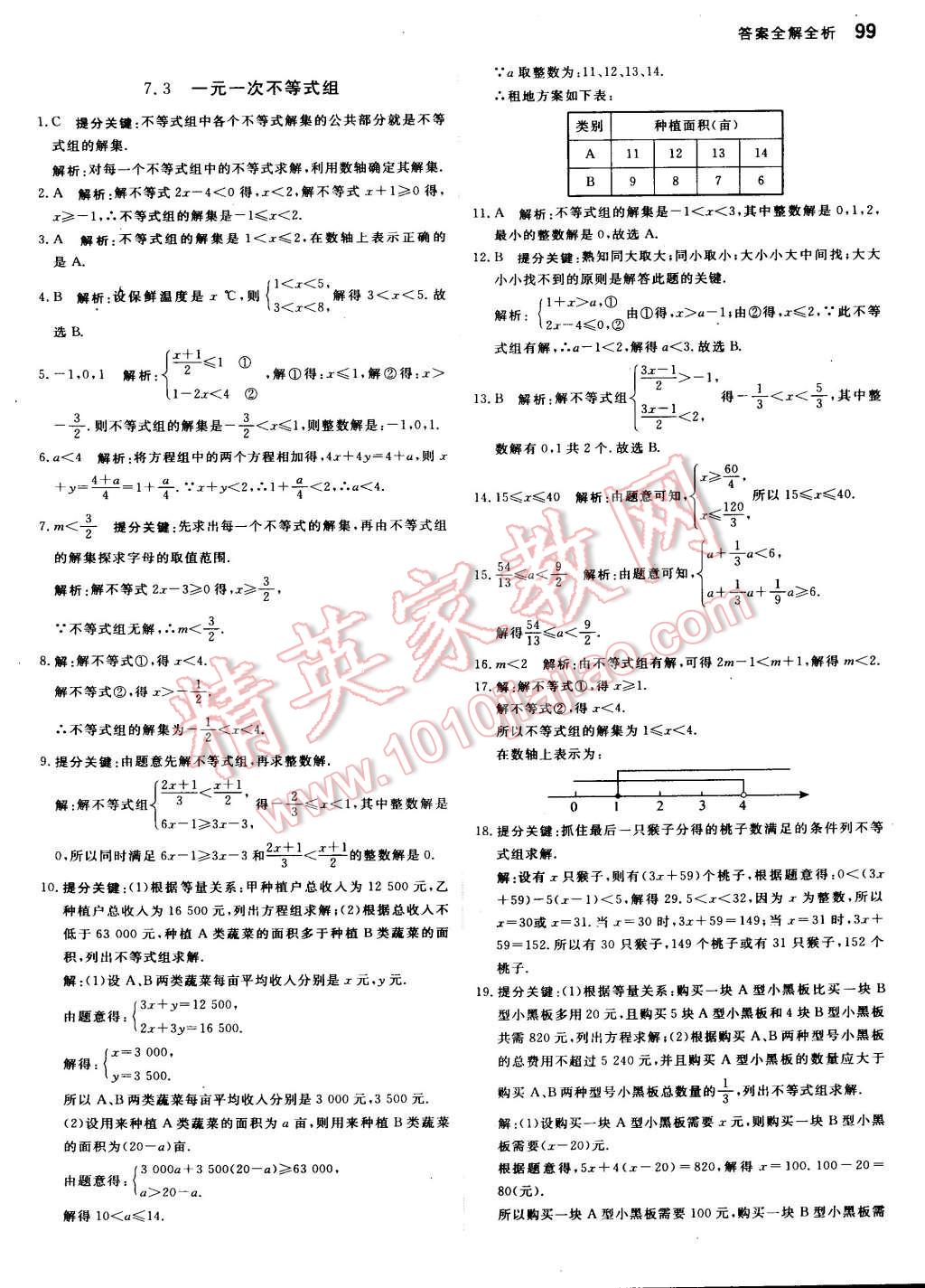 2015年提分教練七年級(jí)數(shù)學(xué)下冊(cè)滬科版 第5頁