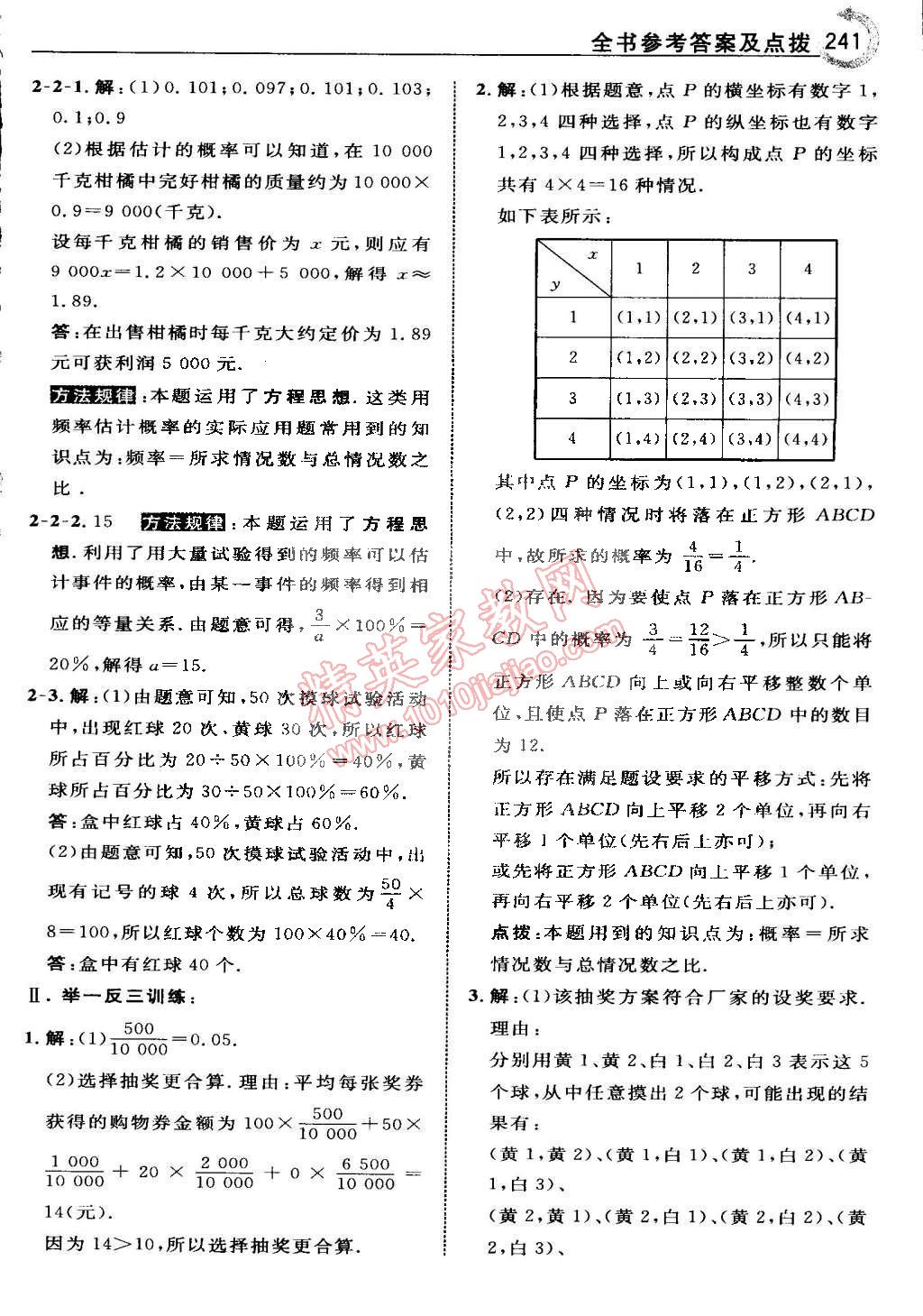 2015年特高級(jí)教師點(diǎn)撥九年級(jí)數(shù)學(xué)下冊(cè)滬科版 第65頁(yè)