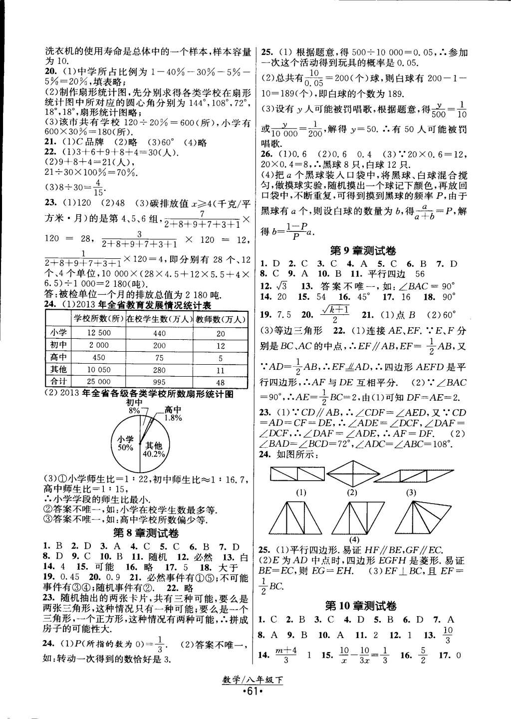 2015年課時提優(yōu)計劃作業(yè)本八年級數(shù)學下冊國標蘇科版 第21頁