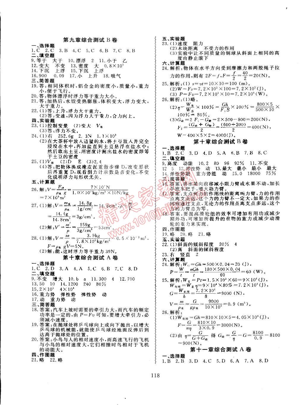 2015年导学与演练贵州同步导学八年级物理下册沪科版 第6页