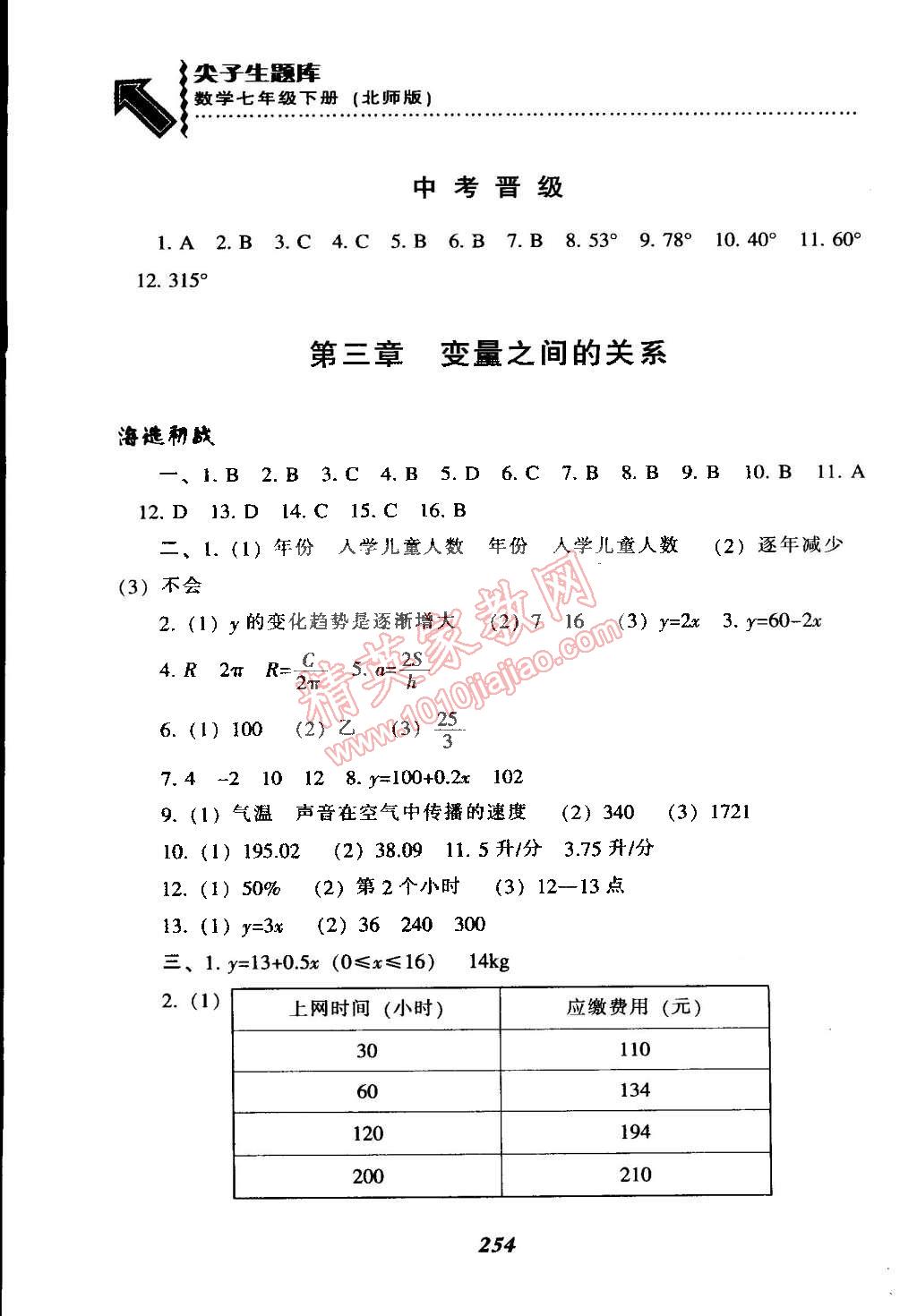 2015年尖子生題庫七年級(jí)數(shù)學(xué)下冊(cè)北師大版 第14頁