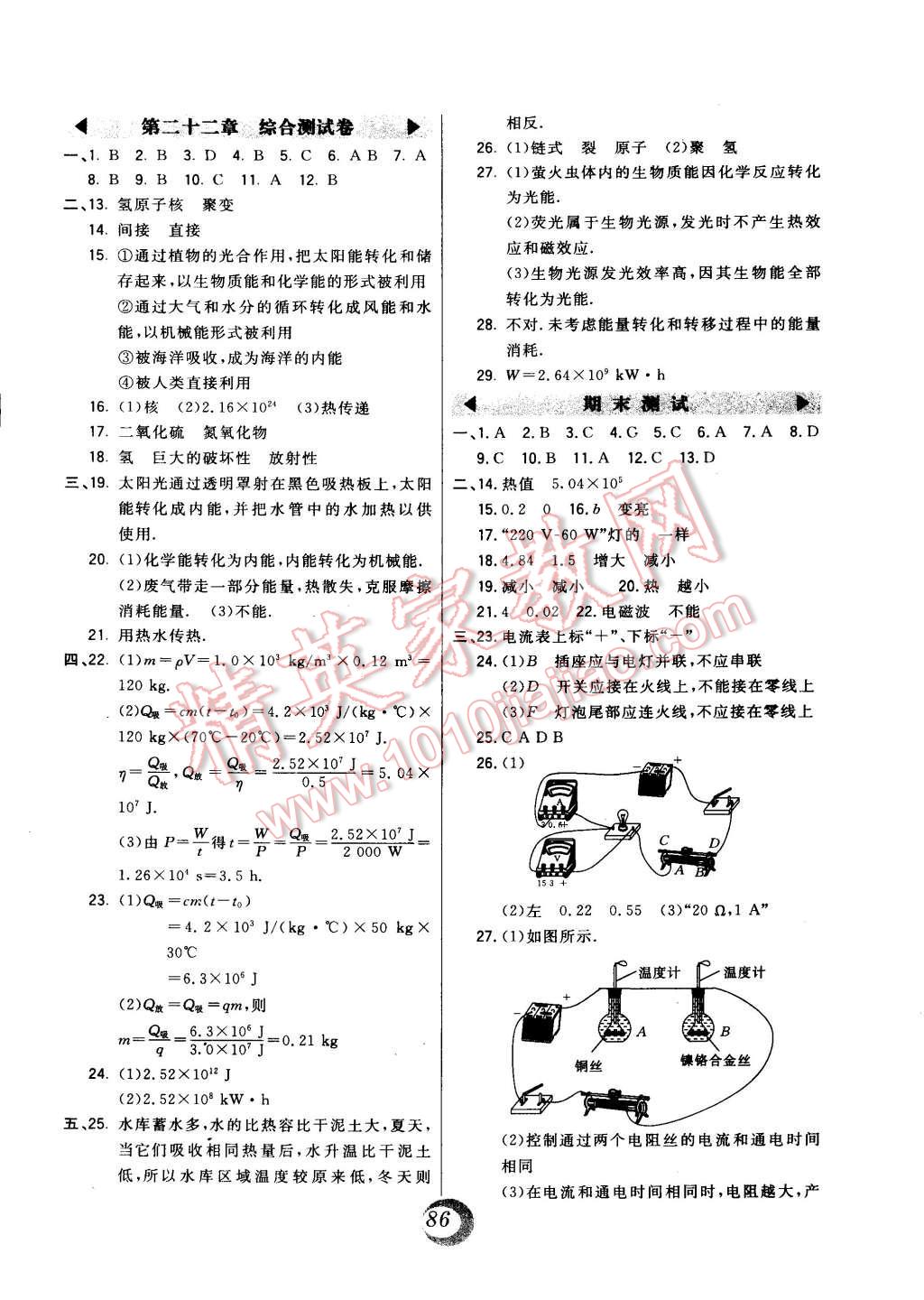 2014年北大绿卡九年级物理全一册人教版 第30页