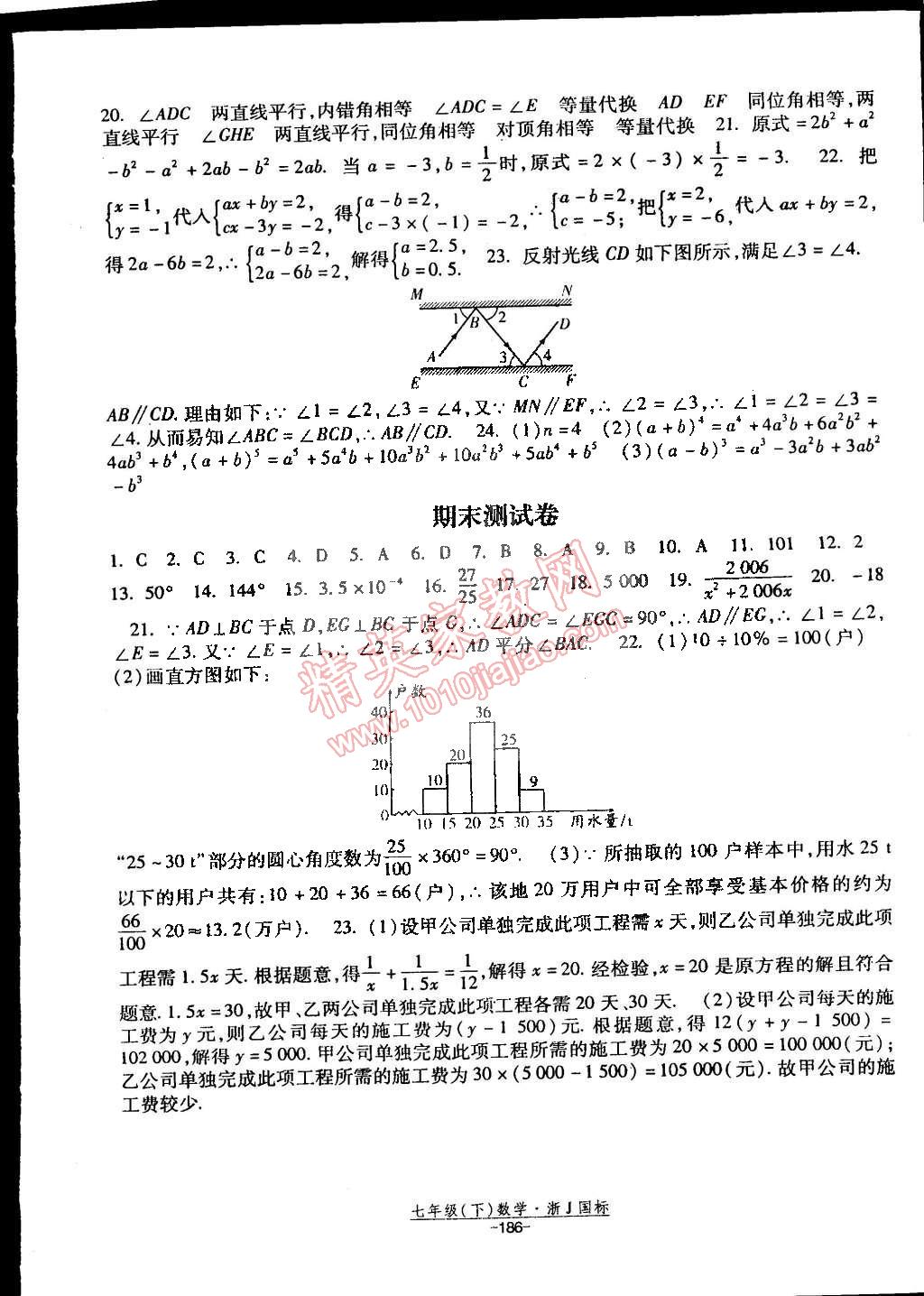 2015年经纶学典课时作业七年级数学下册浙教国标 第24页