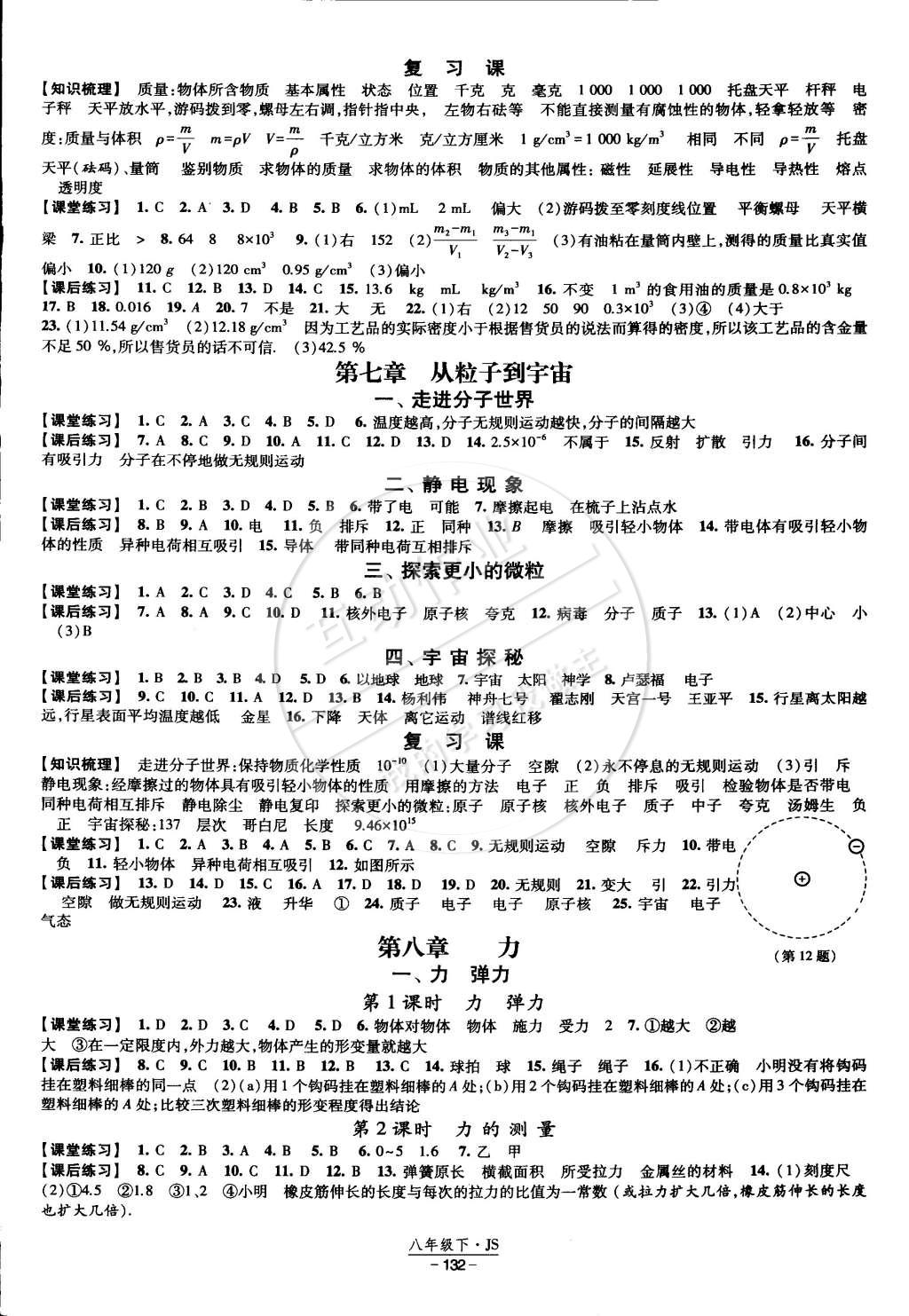 2015年经纶学典课时作业八年级物理下册江苏国标 第2页