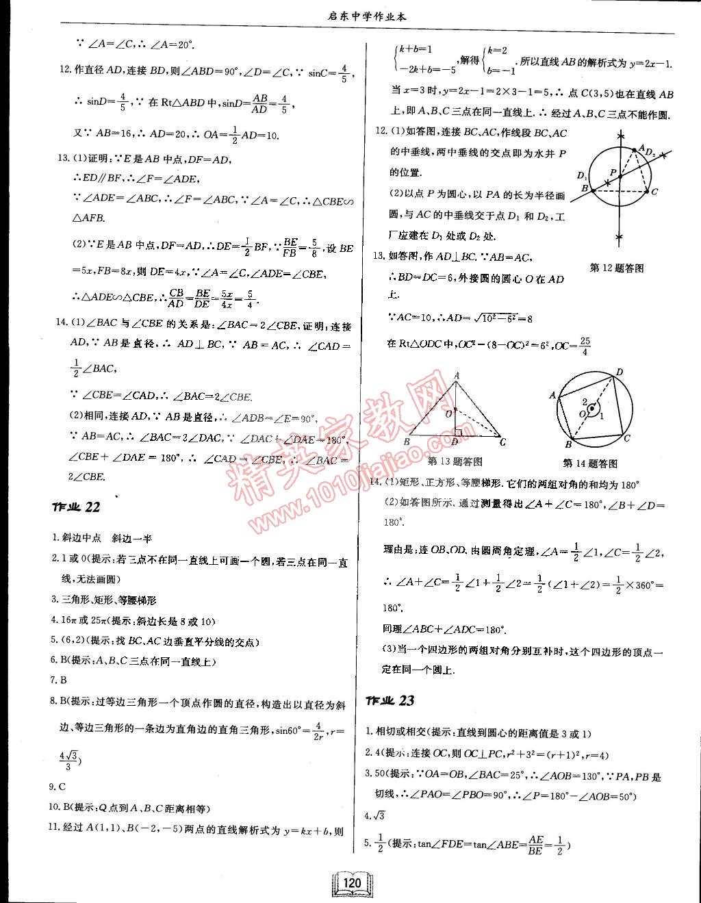 2015年啟東中學作業(yè)本九年級數(shù)學下冊北師大版 第12頁