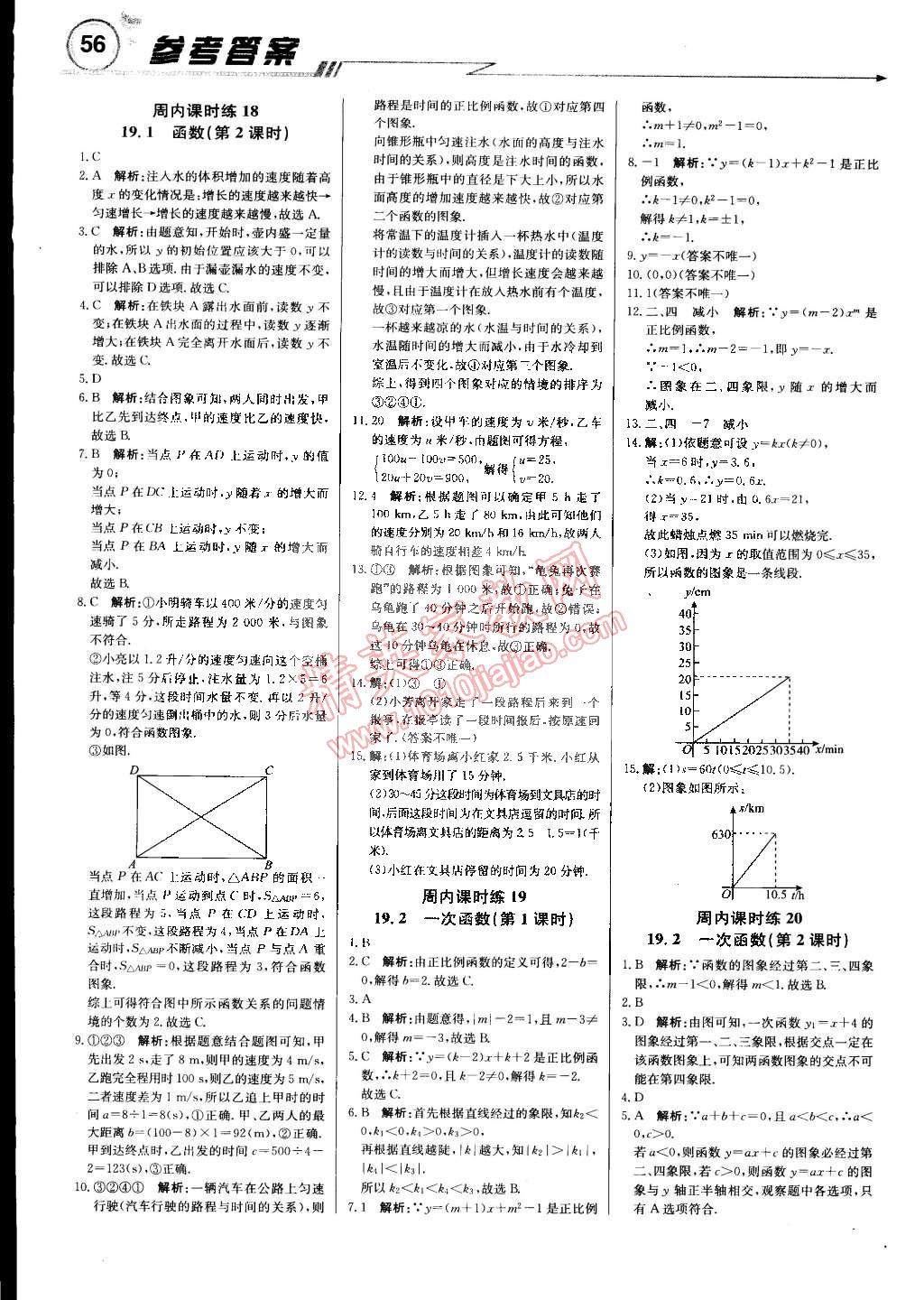 2015年輕巧奪冠周測月考直通中考八年級(jí)數(shù)學(xué)下冊人教版 第8頁