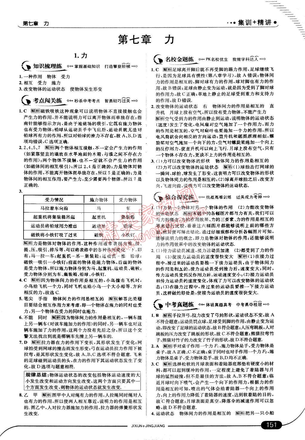 2015年走向中考考場八年級物理下冊教科版 第1頁