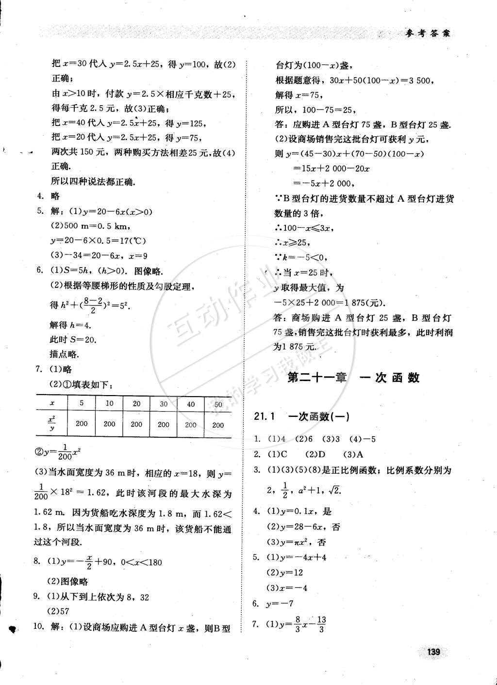 2015年同步练习册八年级数学下册冀教版 第10页