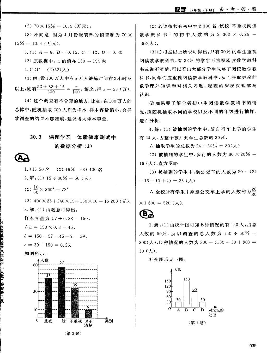 2015年學(xué)習(xí)質(zhì)量監(jiān)測(cè)八年級(jí)數(shù)學(xué)下冊(cè)人教版 第35頁(yè)