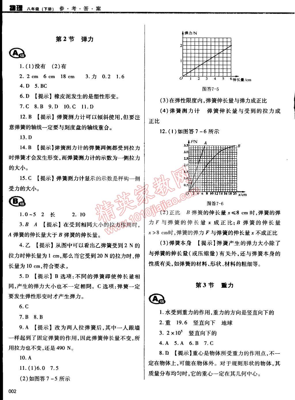 2015年学习质量监测八年级物理下册人教版 第2页