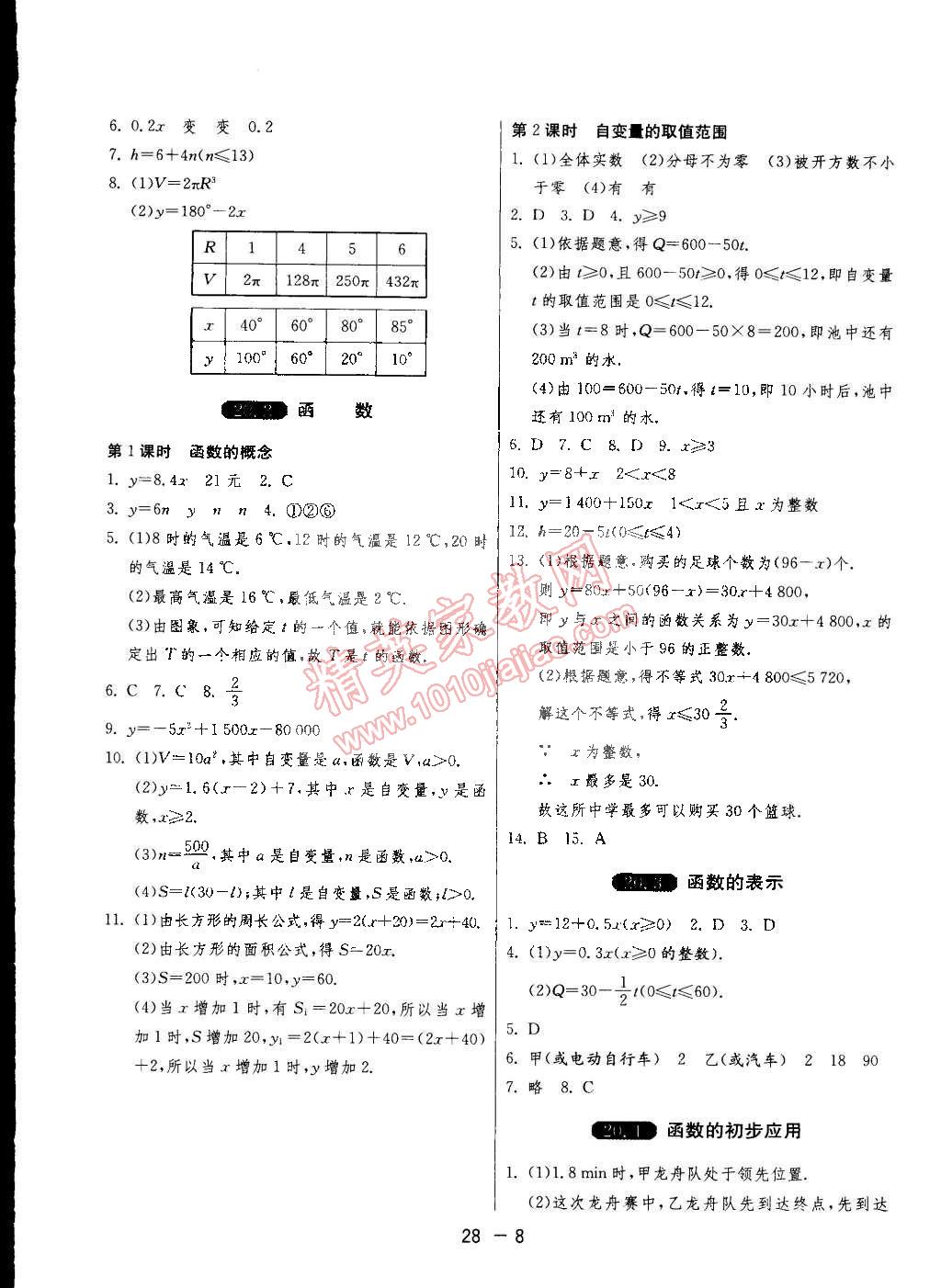 2015年1课3练单元达标测试八年级数学下册冀教版 第8页