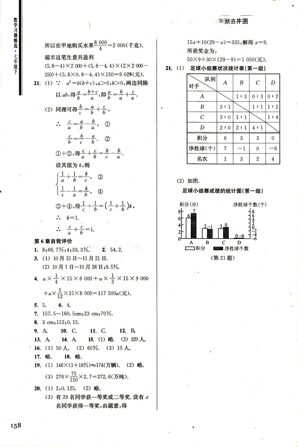 2015年数学习题精选七年级下册浙教版 第24页