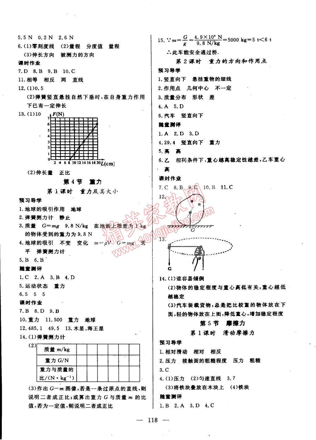 2015年探究在线高效课堂八年级物理下册教科版 第2页