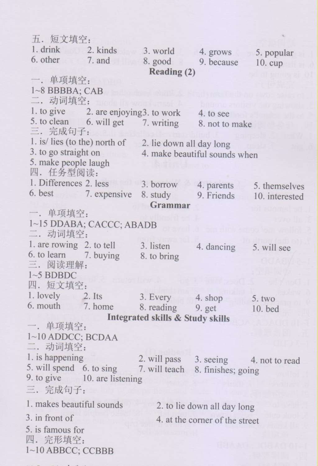 2015年LeoLiu中學英語課課練單元練七年級下冊 第10頁