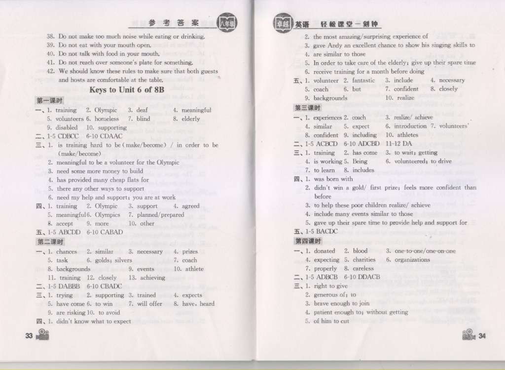 2015年卓越英语轻松课堂一刻钟八年级英语下册 第17页