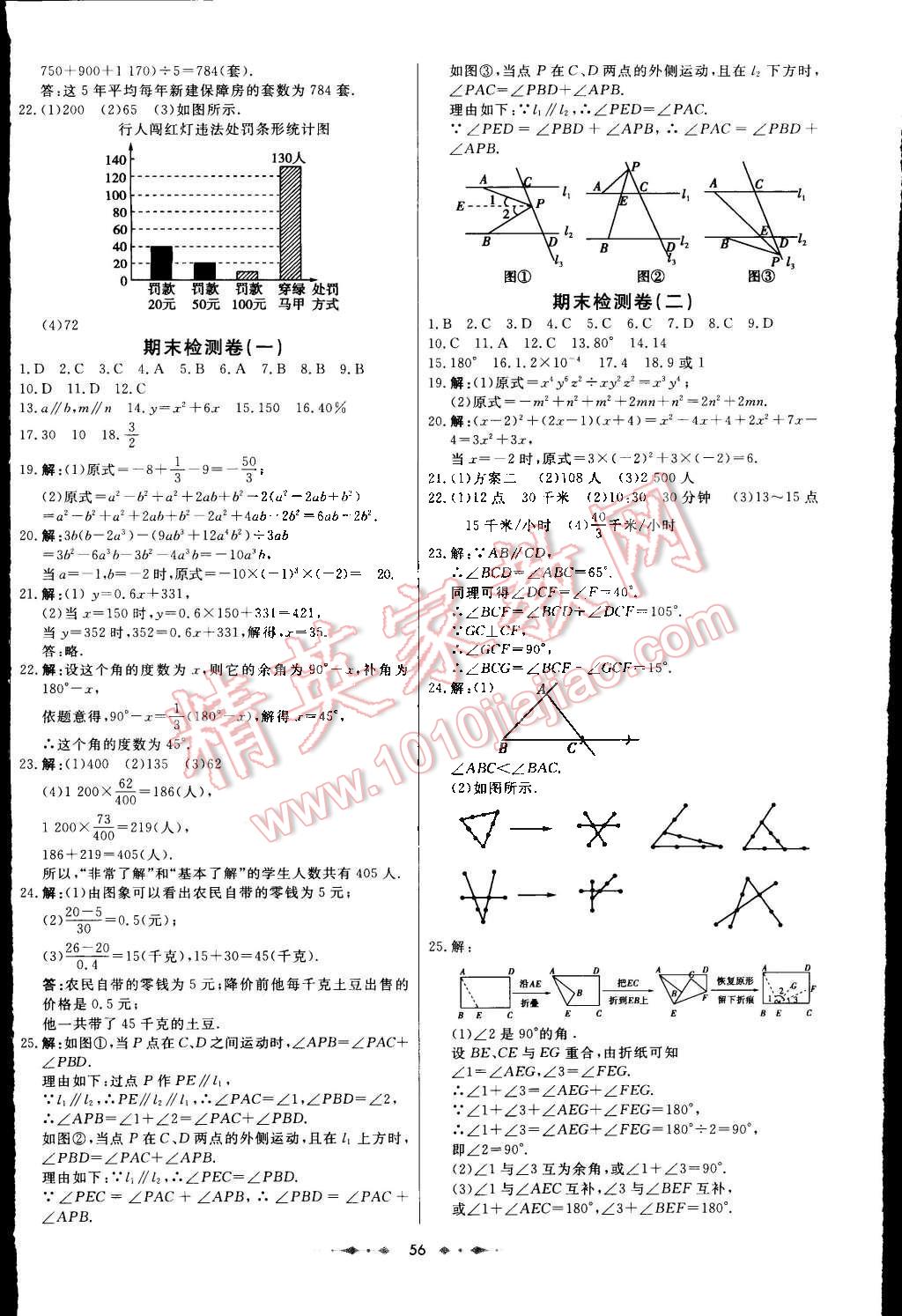 2015年金卷1號(hào)六年級(jí)數(shù)學(xué)下冊(cè)魯教版 第22頁(yè)