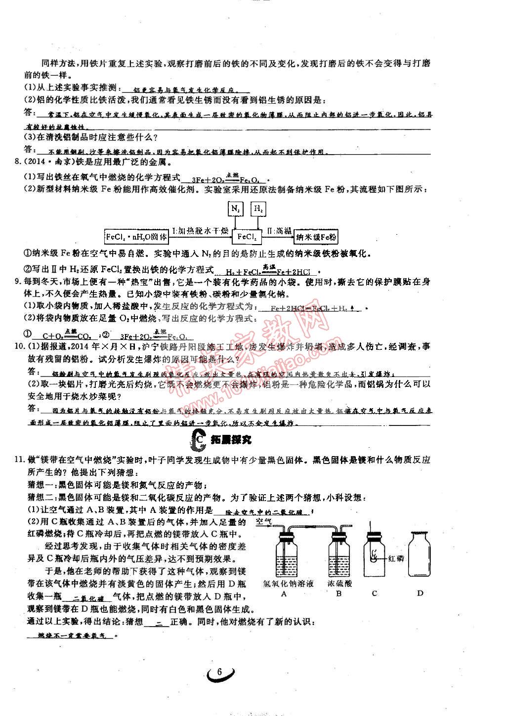 2015年思維新觀察九年級化學(xué)下冊人教版 第6頁