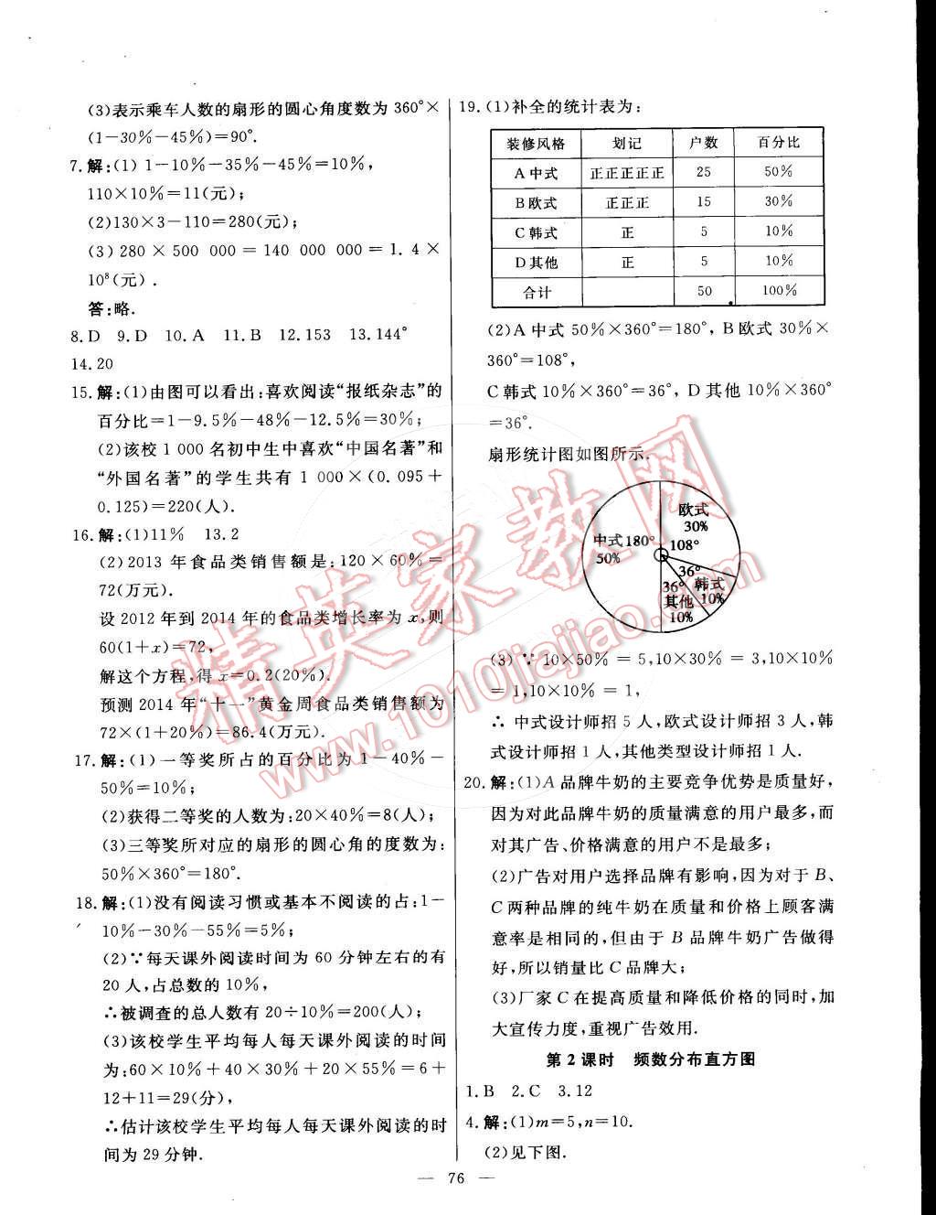 2016年金卷1號(hào)六年級(jí)數(shù)學(xué)下冊(cè)魯教版五四制 第14頁(yè)